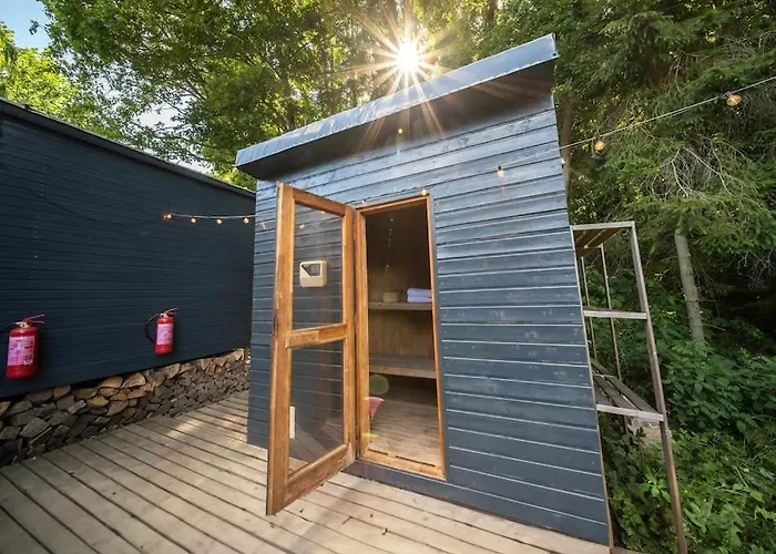 Apartman Cozytiny House At With Sauna Rehenice